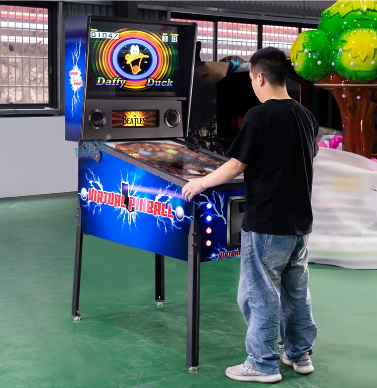Coin Operated Pinball Mini 3d Video Virtual Pinball Arcade Game Machine manufacture