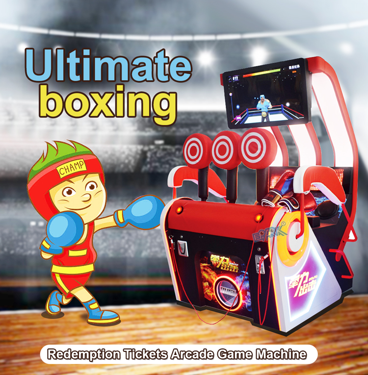 Indoor Coin Operated Punching Boxing Machine Electronic Boxing Game Machine manufacture