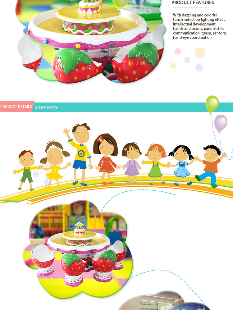 Amsuement Park Fiberglass Bear Sand Table manufacture