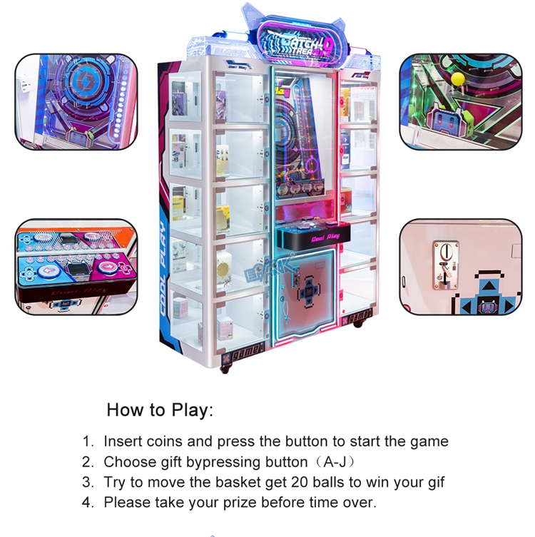 Coin Operated Arcade Toy Vending Prize Crane Doll Gifts Game Machine supplier