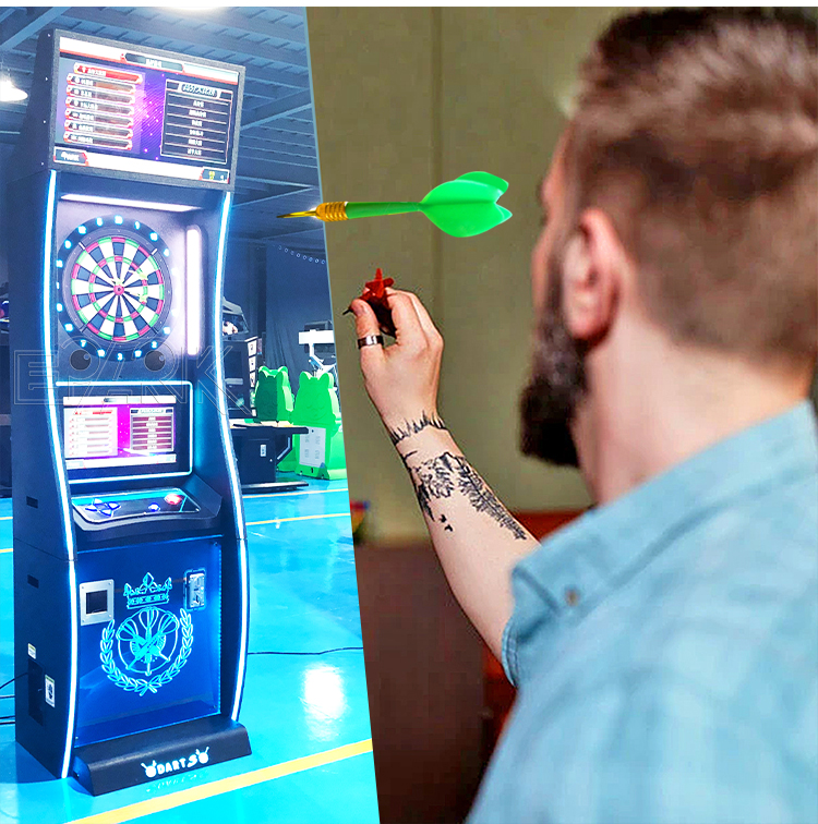 Luxury Dart Game Machine Indoor Sports Coin Operated Electric Darts Machine manufacture