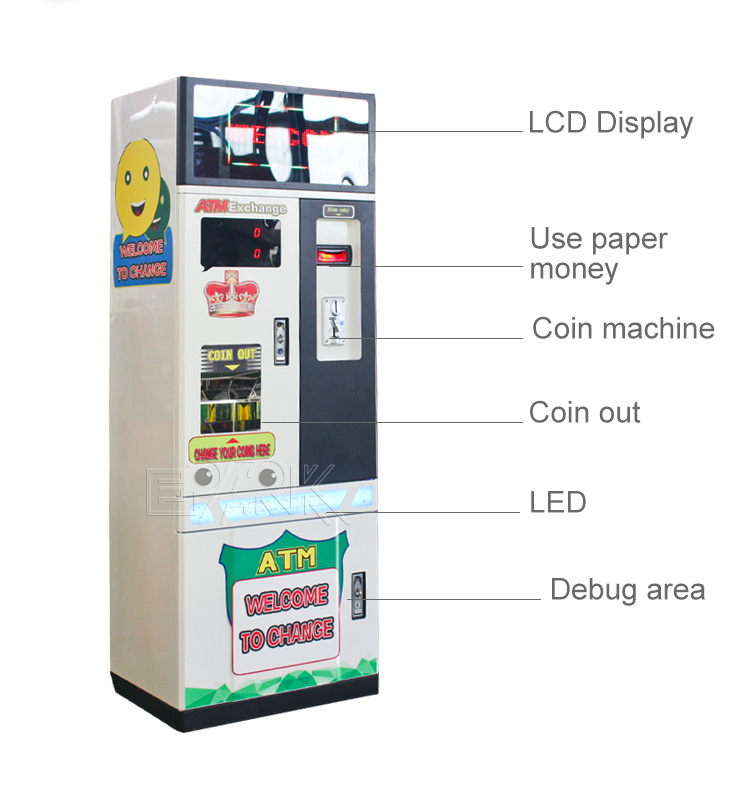 Coin Exchange Machines Customized Automatic Coin Change Machine Money Changer For Vending Machine For Sale manufacture