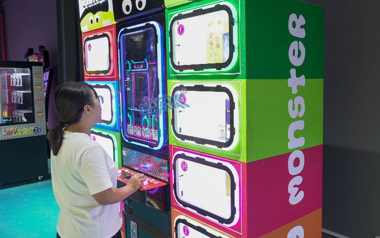 Coin Operated Arcade Toy Vending Colorful Prize Crane Doll Gifts Game Machine factory