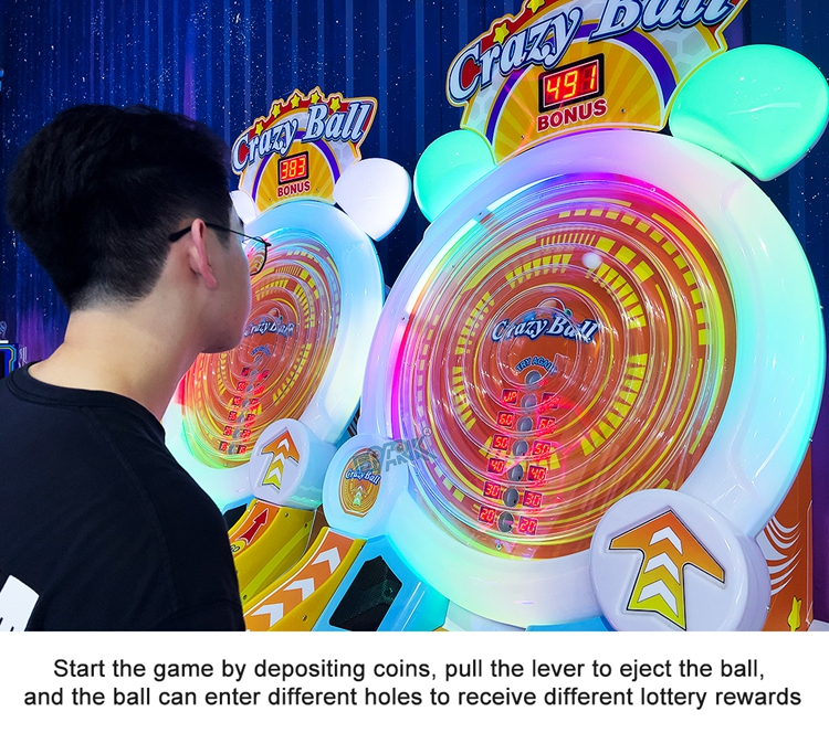 Coin Operated Crazy Ball Pinball Game Electronic New Arcade Game Pinball Machine factory