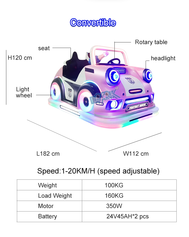 Amusement Equipment Of Plaza Battery Electric Ride On Car Mini Kids Bumper Car manufacture