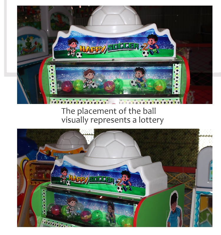 Happy Soccer Game Kids Coin Operated Football Shooting Prize games Machines manufacture