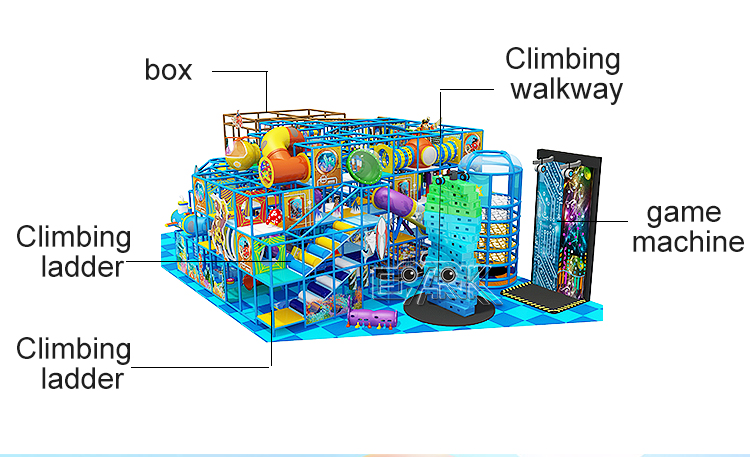 Baby Park Swing Set Foam Ball Pit Games Play Equipment Kids Plastic Slides Child Indoor Playground details