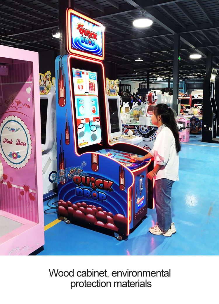 Ticket Game Machine Quick Drop Games Coin Operated Game Machine factory