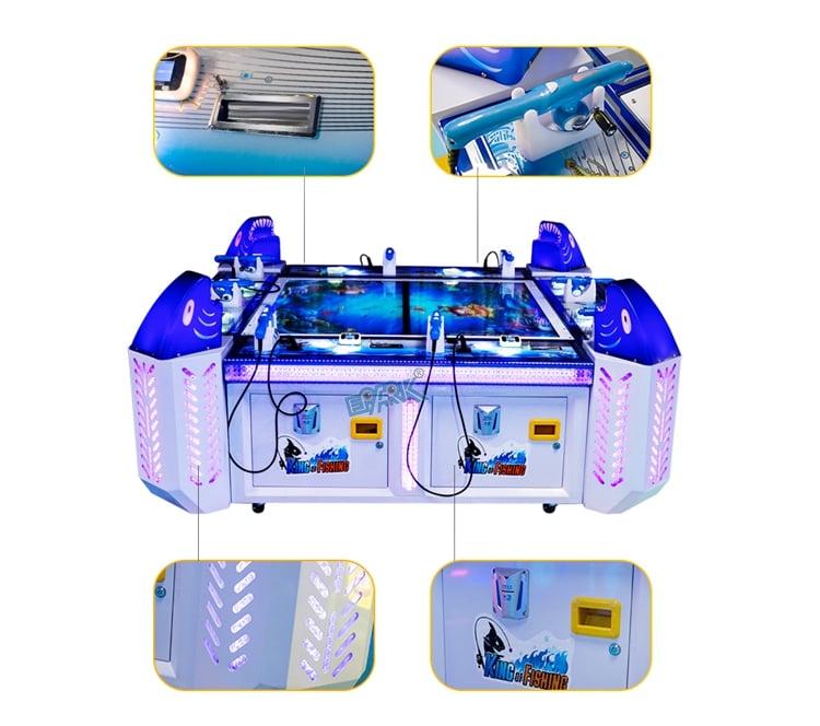 Child Playground Arcade Coin Operated 8 Players Kids Fish Game Machine manufacture