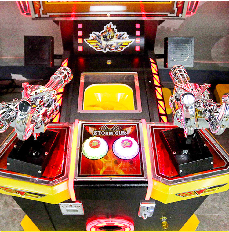 Gun Shooting Game Machine Kids Pusher Arcade Shooting Game Machine Coin Operated Games Gun Shoot Machine supplier