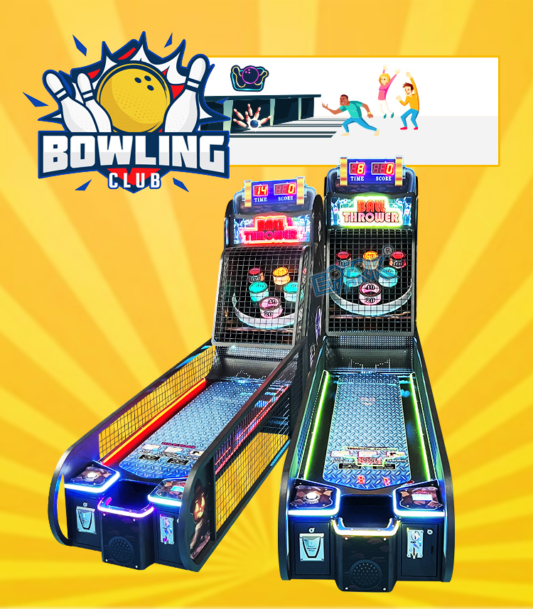 Coin Operated Game Machine Crazy Bowling Game Indoor Sport Redemption Tickets Arcade Games Machine details
