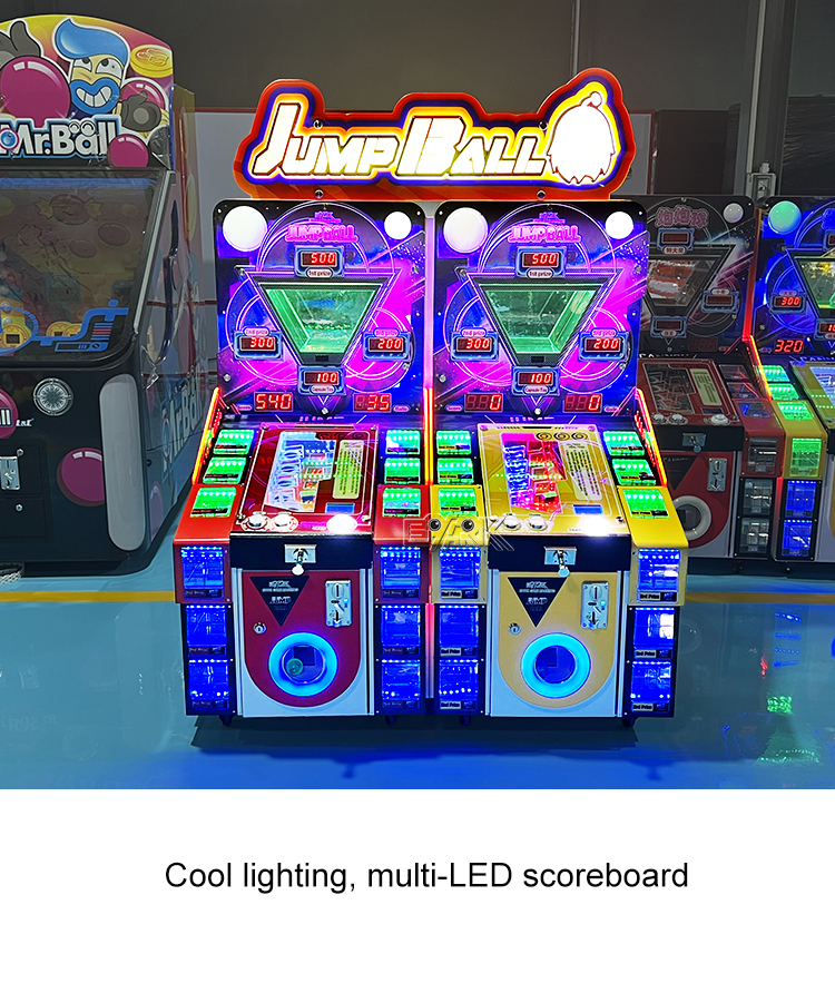 Coin Operated Toy Gift Jump Ball Pinball Game Ball Shooting Arcade Game Machine For Sale factory