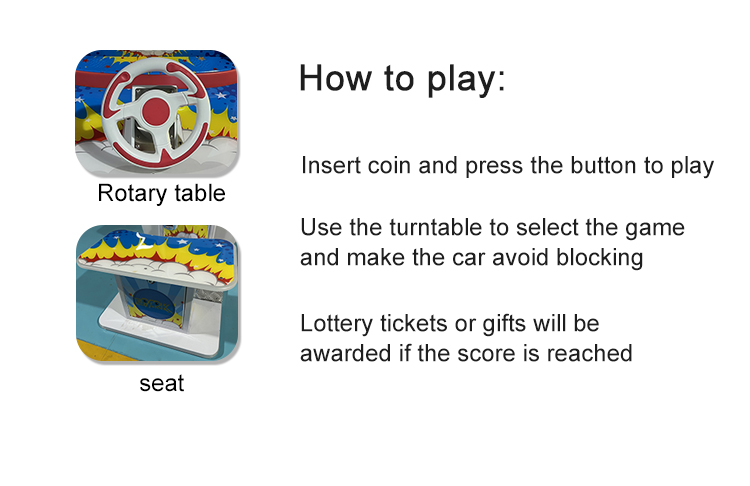 Coin Operated Racing Game Machine Kids Stand Driving Car Arcade Video Game Machine details