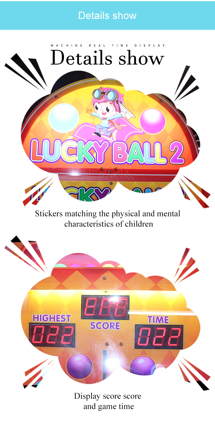 Lucky Ball Game Machine Redemption Tickets Arcade Game Machine details