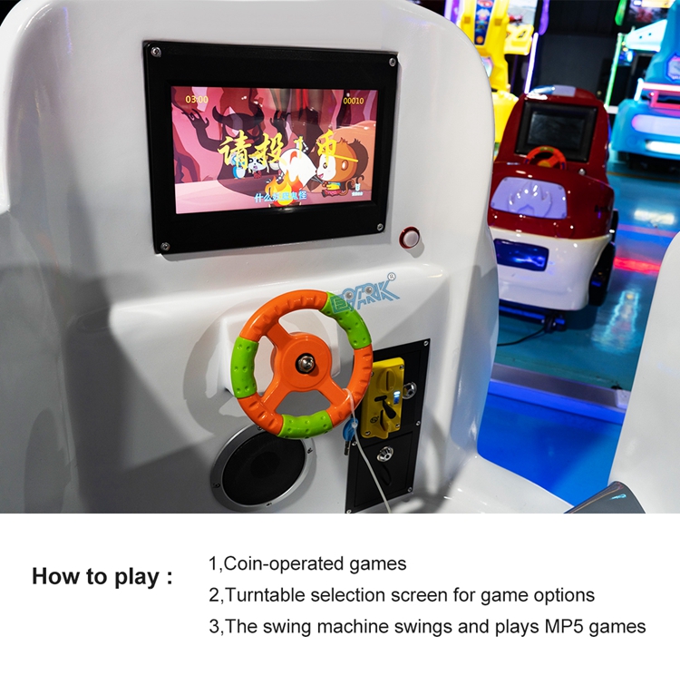 Hot Kids Ride Machine Coin Operated For Driving Swing Car Machine Amusement Park Rides Swing Car supplier