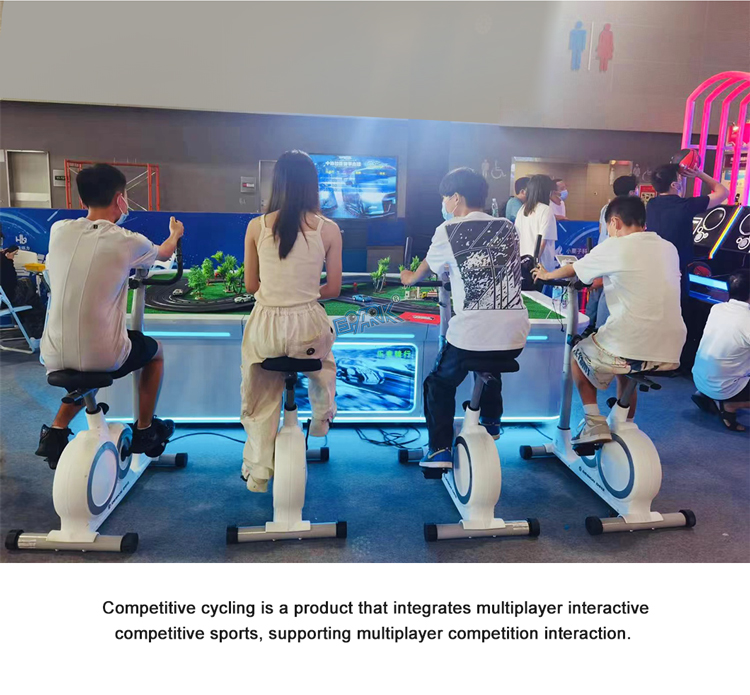 New Arrival Hot Sale Multiplayer Interactive Sport Theme Arcade Bicycle Racing Game Machines factory