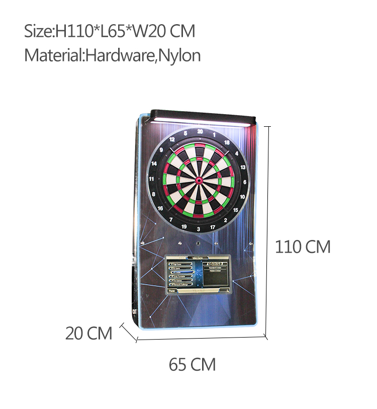 Coin Operated Darts Machine With Smart Online Match Darts Mini Plus Dart Game Machine For Game Center factory