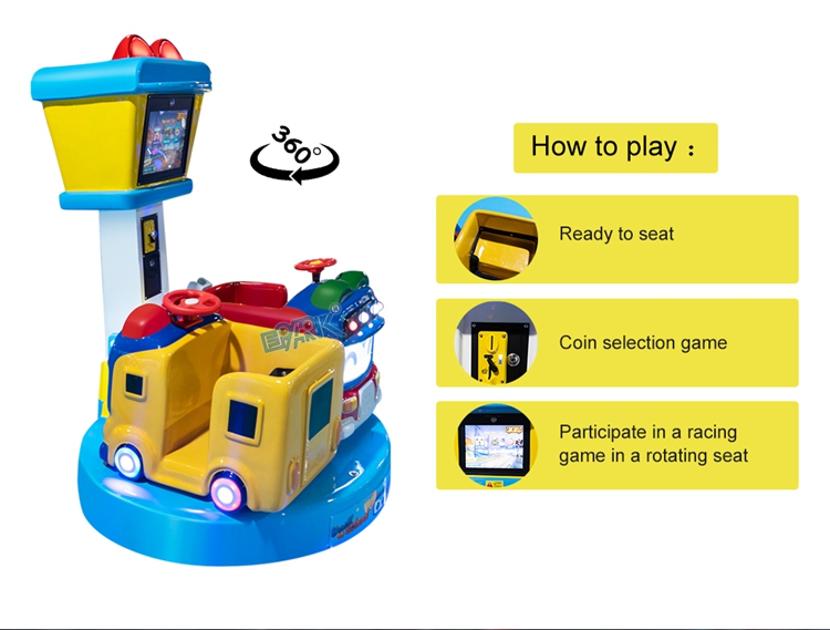 Coin Operated Kids Carousel Electronic Rotation Go Round Carousel Game Machine manufacture