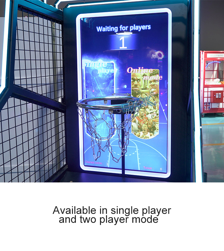 Coin Operated Arcade Crazy Hoop Lcd Screen Shooting Basketball Game Led Kid Indoor Children Basketball Shooting Game Machine factory