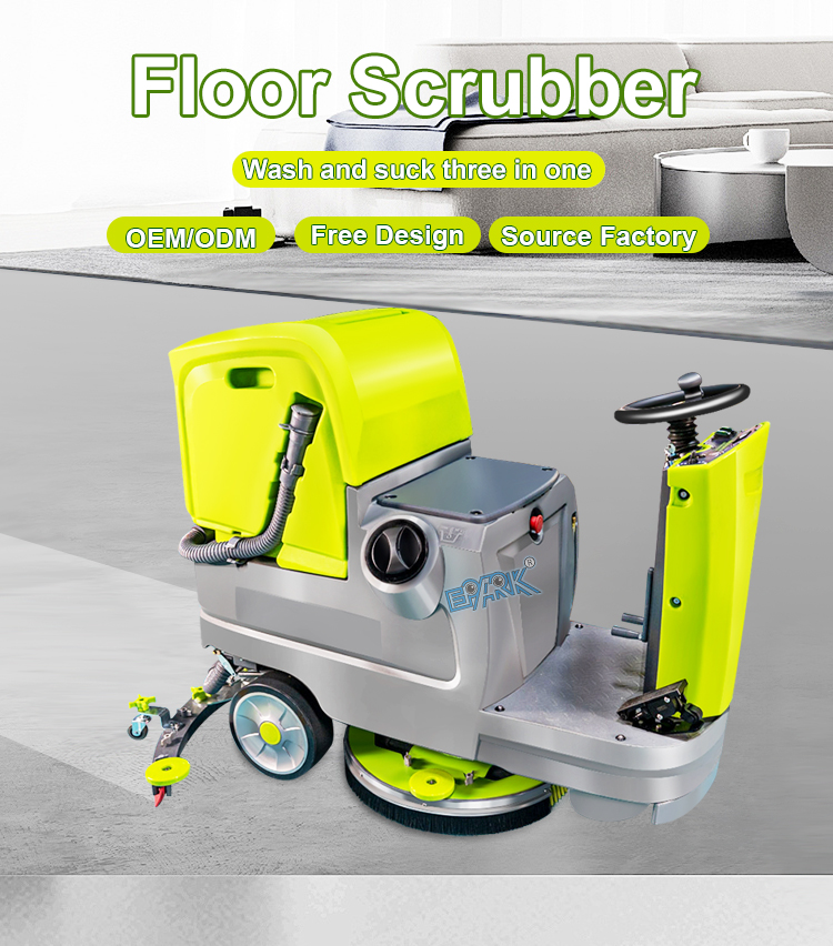 Latest Commerical Cleaning Machine Mini Ride On Floor Scrubber Drier Floor Cleaner Sweeper For Workshop details