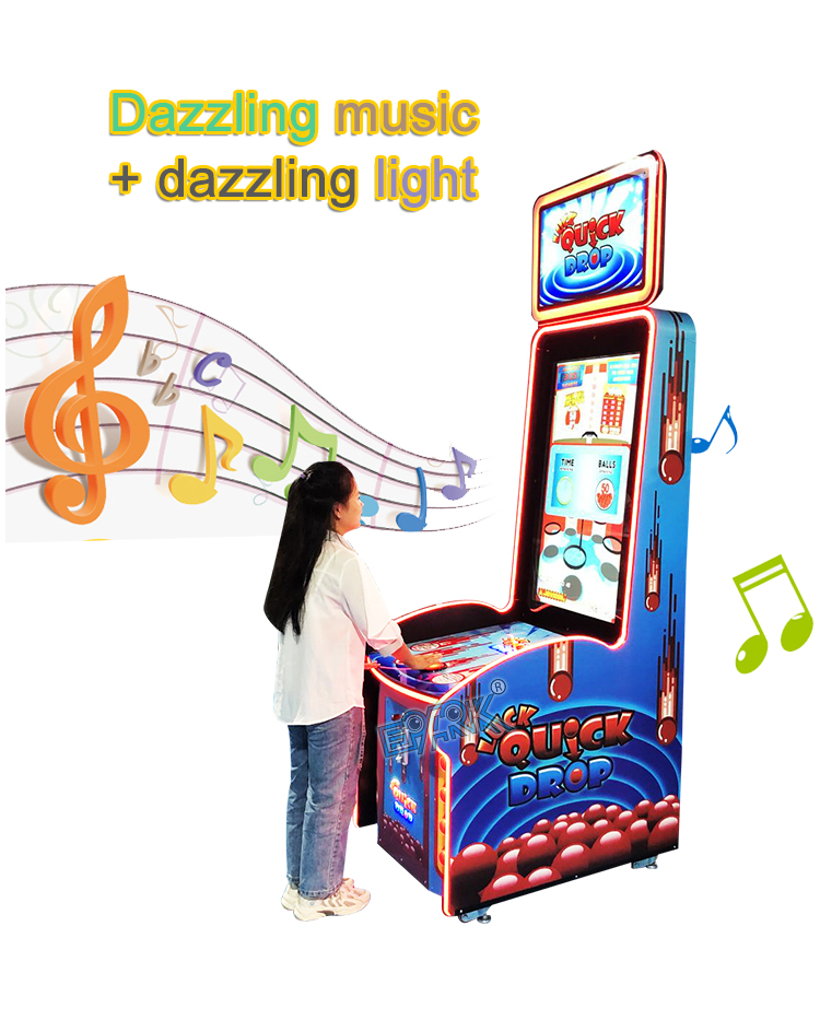 Ticket Game Machine Quick Drop Games Coin Operated Game Machine factory