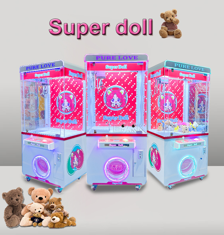 Factory Wholesale Coin Operated Candy Arcade Crane Toy Claw Machine manufacture