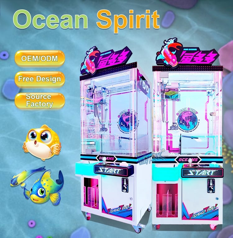 Coin Operated Australian Plush Claw Machine Arcade Crane Plush Toys Claw Machine details