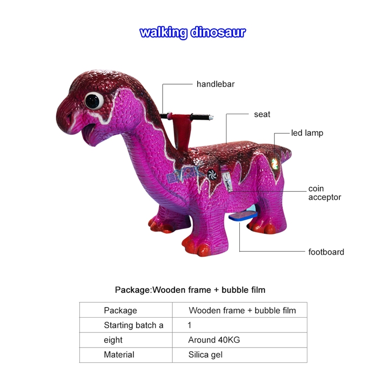 Cool Design Simulation Dinosaur Ride On Pedal Go Kart Car For Children manufacture