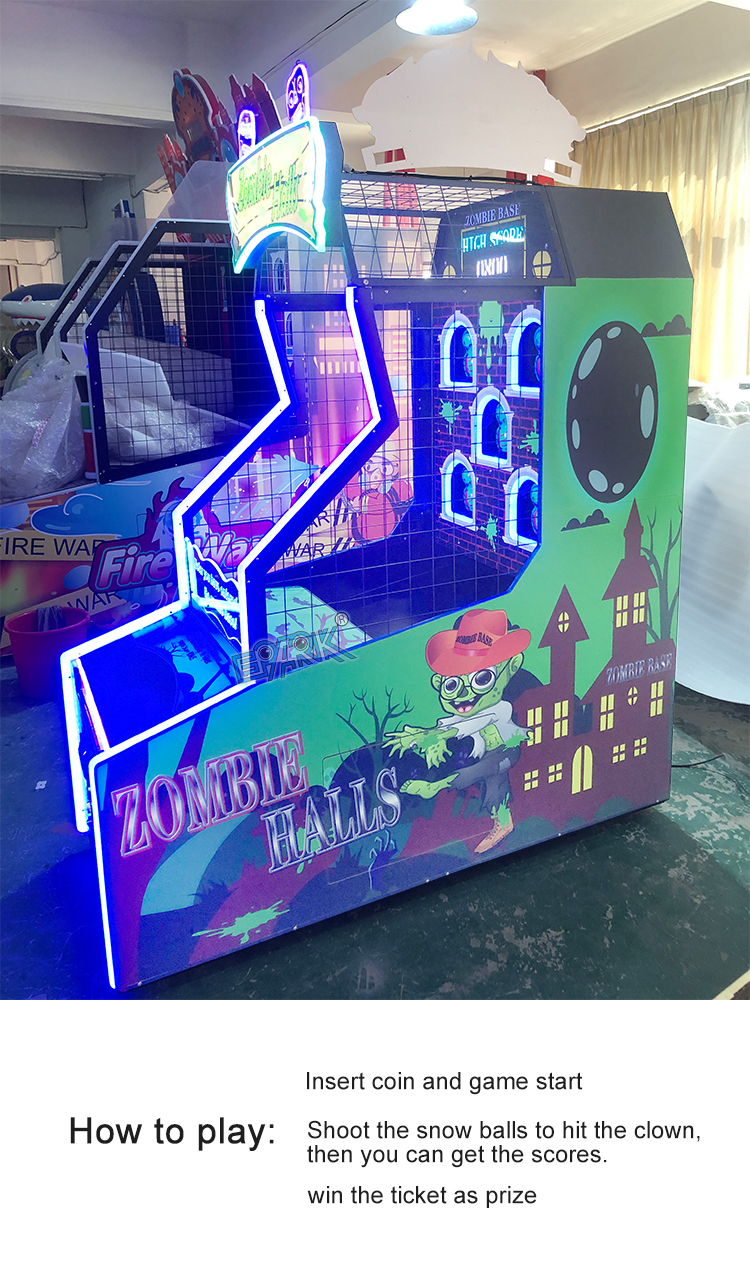 Simulator Lottery Kids Arcade Throwing Balls Coin Operated Ticket Redemption Game Machine details
