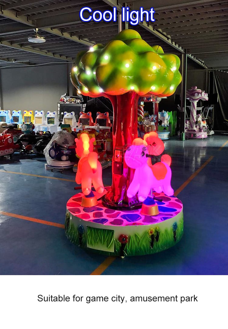 3 Seats Attractions Indoor Kids Amusement Rides Horse Carousel Merry Go Round For Sale supplier