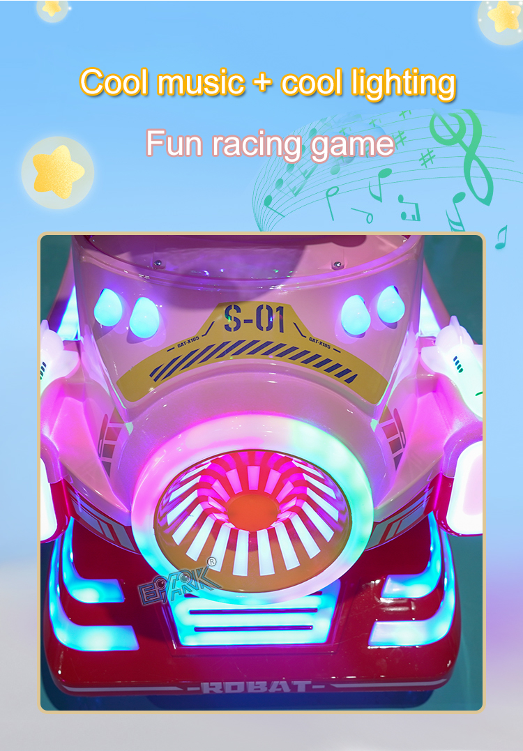 Indoor Coin Operated Commercial Electric Coin Space MP5 Toy Swing Car Kids Games 3D Kiddie ride Cars details