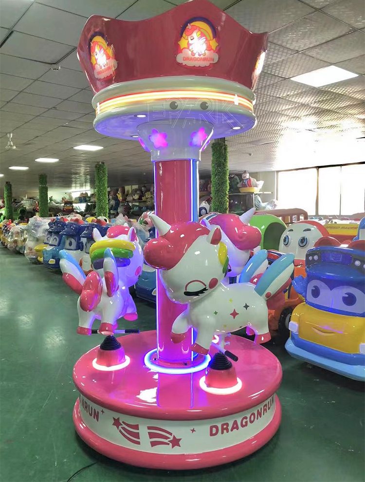 Hot Sale Amusement Park Fairground Whirligig Merry Go Round Good Used Small 3 Seats Mini Carousel For Sale details