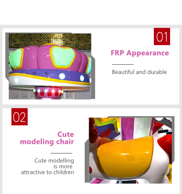 Factory Wholesale Commercial Kids Children Merry Go Round Carousels Horse Ride For Sale factory