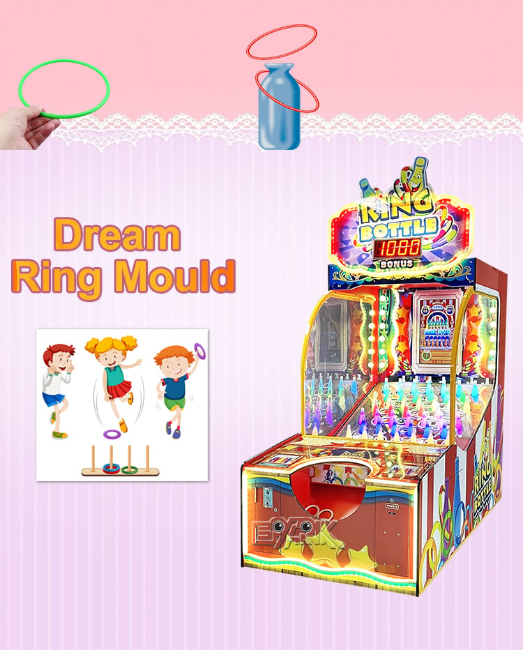 Booth Machine Ring Throwing Electric Coin Operated Indoor Ticket Redemption Game Machine factory