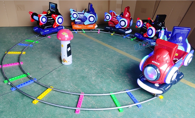 New Kids Electric Game Small Electric Train Amusement Park Ride Mini Track Train Rides For Sale supplier