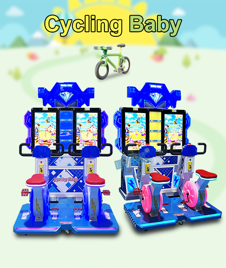Coin Operated Gaming Machine High Quality Two Player Racing Bike Racing Arcade Machine For Child factory