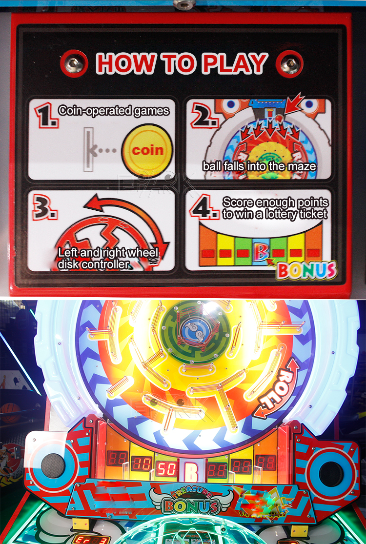 Carnival Arcade Games For Kids Ball Drop Fall Amusement Arcade Ticket Game Machine details
