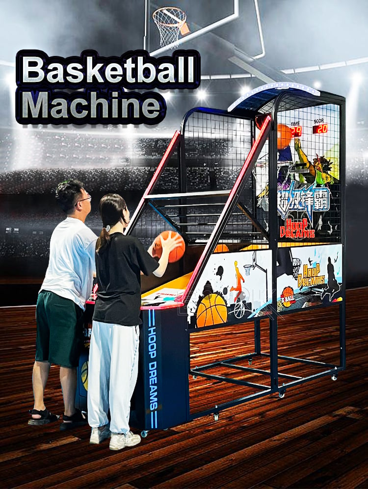 Coin Operated Arcade Game Machine Hoop Dreams Basketball Arcade Machine factory