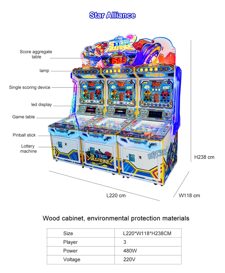Coin Operated Game Machine Prize Lottery Redemption Game Machine details