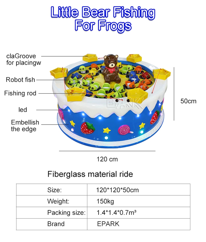 Amusement Park Little Bear Fishing Pool Children'S Fishing Pond Booth Equipment details