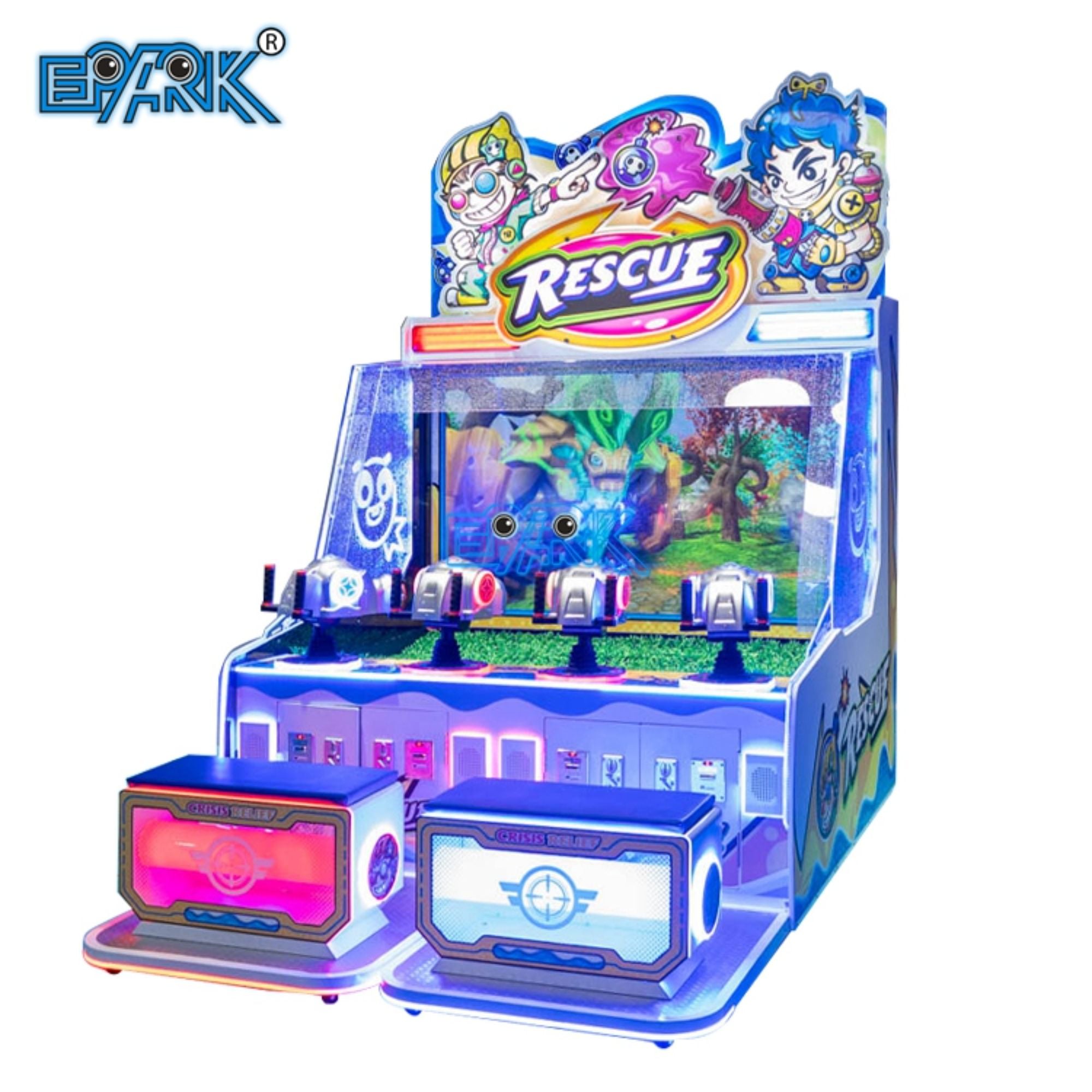 Arcade Games 4 Players Coin Arcade Video Game Machine Water Shooting Redemption Game Machine