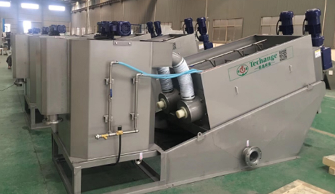 Our new snail sludge dewatering machine was successfully delivered!