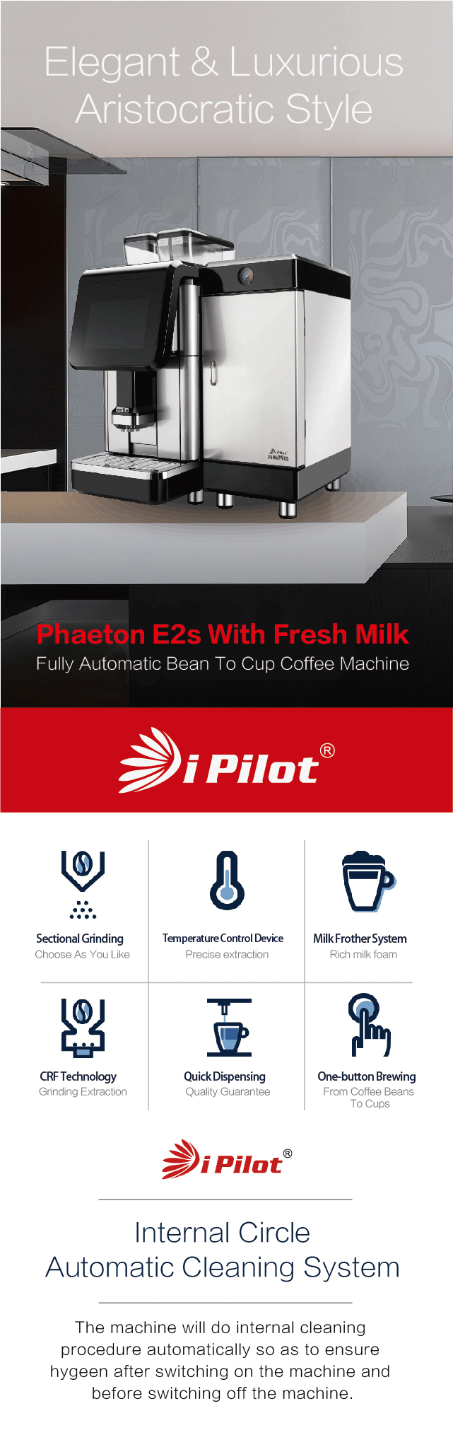 Best Price For 24 Flavors Automatic Coffee Machine With 10.2 Inch Touch Screen and Professional Grinding System factory
