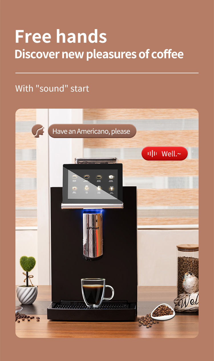 Table-Top 7.1 Inch Touch Screen 2023 New Bean To Cup Coffee Machine Automatic Espresso Coffee Machine Cafeteria Professional supplier