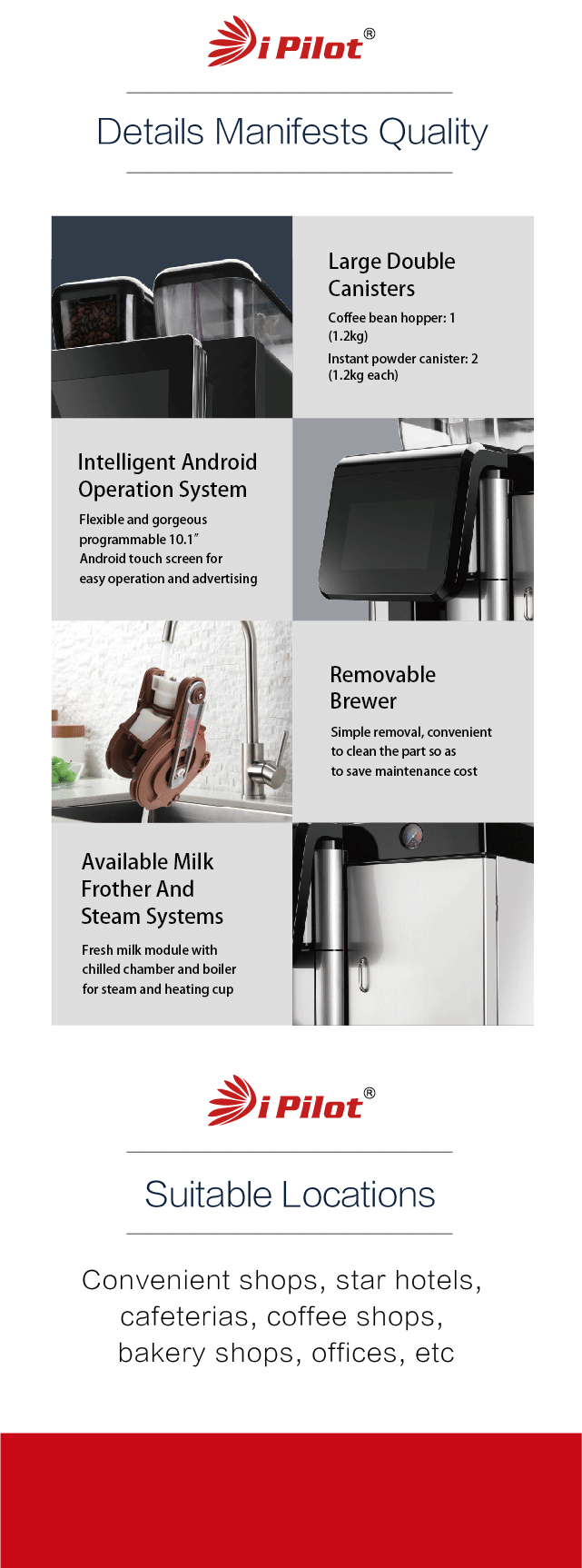 Best Price For 24 Flavors Automatic Coffee Machine With 10.2 Inch Touch Screen and Professional Grinding System supplier