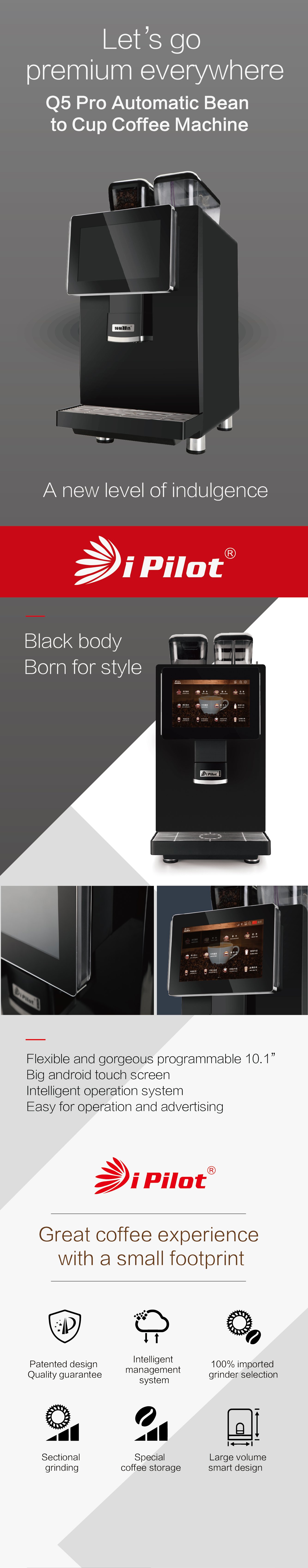 Pilot--Weekly Deals Fully Automatic Coffee Machine Products Instant Cafe Large Touch Screen Vending Machine manufacture