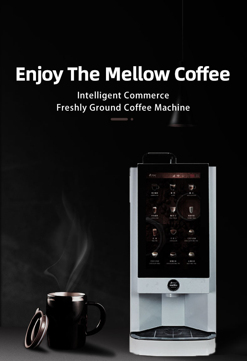 Multi-functional 15.6 Inch Android Touch Screen Automatic Intelligent Espresso Coffee Machine With Professional Grinding System supplier