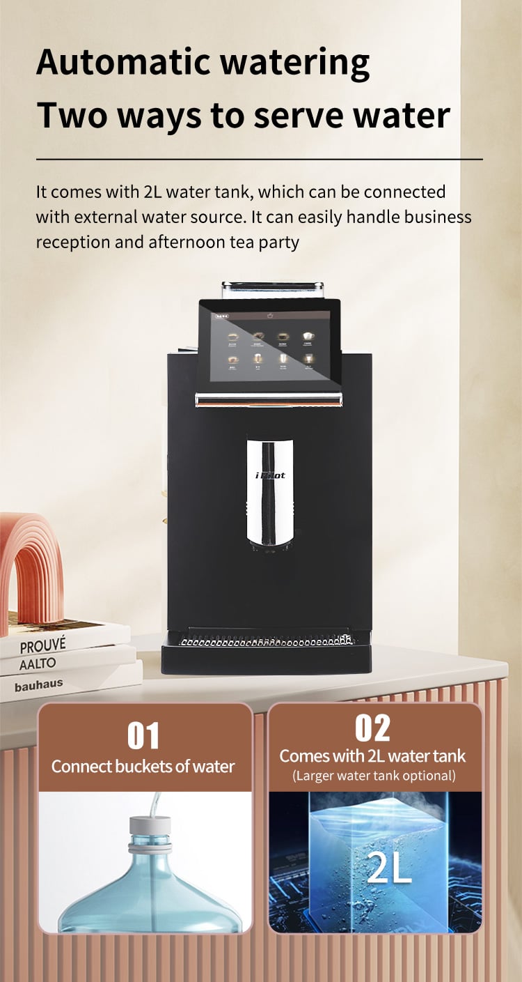 Table-Top 7.1 Inch Touch Screen 2023 New Bean To Cup Coffee Machine Automatic Espresso Coffee Machine Cafeteria Professional details