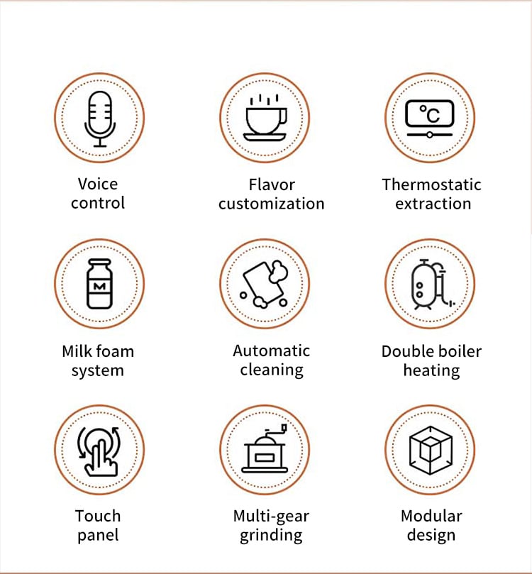 Table-Top 7.1 Inch Touch Screen 2023 New Bean To Cup Coffee Machine Automatic Espresso Coffee Machine Cafeteria Professional supplier