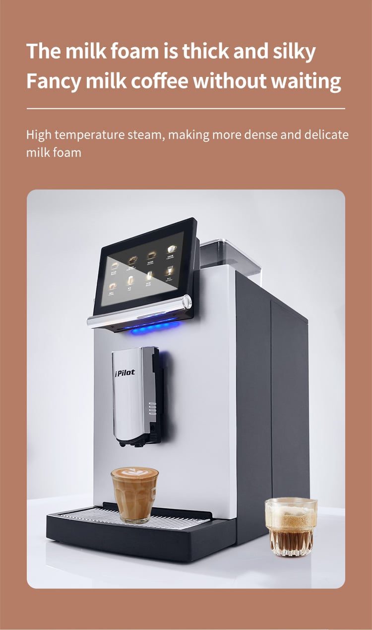 Table-Top 7.1 Inch Touch Screen 2023 New Bean To Cup Coffee Machine Automatic Espresso Coffee Machine Cafeteria Professional manufacture